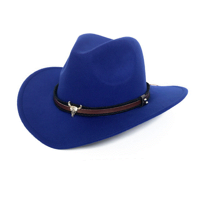 2021 High quality cowboy hat autumn and winter woolen jazz hat felt hat men and women top hat Clothing Decor Accessory