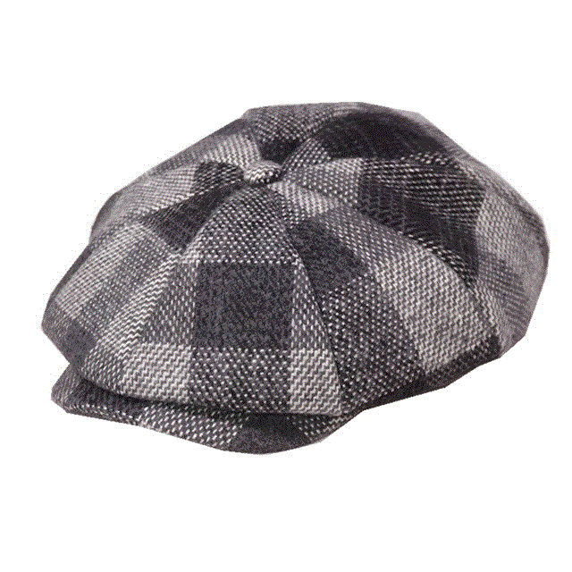2021 High quality Cap Wool Men Women Octagonal Cap Woolen Male Tweed Plaid Vintage Flat Cap Beret