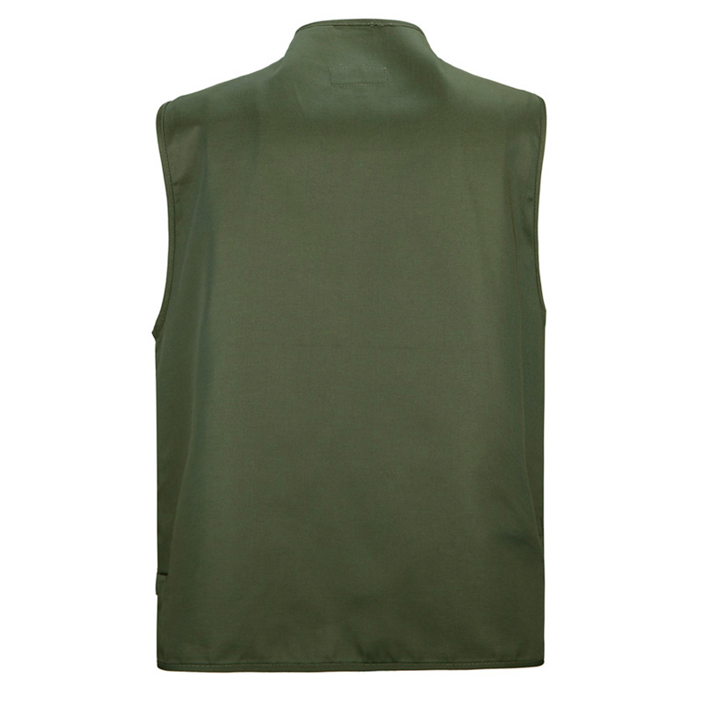 2021 High quality Male Casual Multi Pocket Vest For Summer Men Shooting Outerwear Zipper Waistcoat Sleeveless Jacket