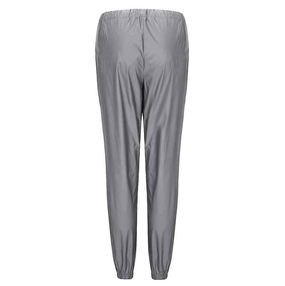 2021 High quality Women Sweatpant Flash Reflective Hip Hop Pants Fashion casual Streetwear Lacing pants Plus Size