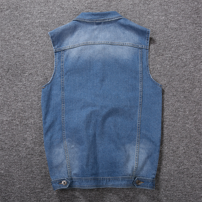 2021 High quality Cotton Jeans Sleeveless Jacket Vest Men Denim Jeans Vest Male Cowboy Outdoors Waistcoat Mens Jackets