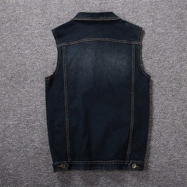 2021 High quality Cotton Jeans Sleeveless Jacket Vest Men Denim Jeans Vest Male Cowboy Outdoors Waistcoat Mens Jackets