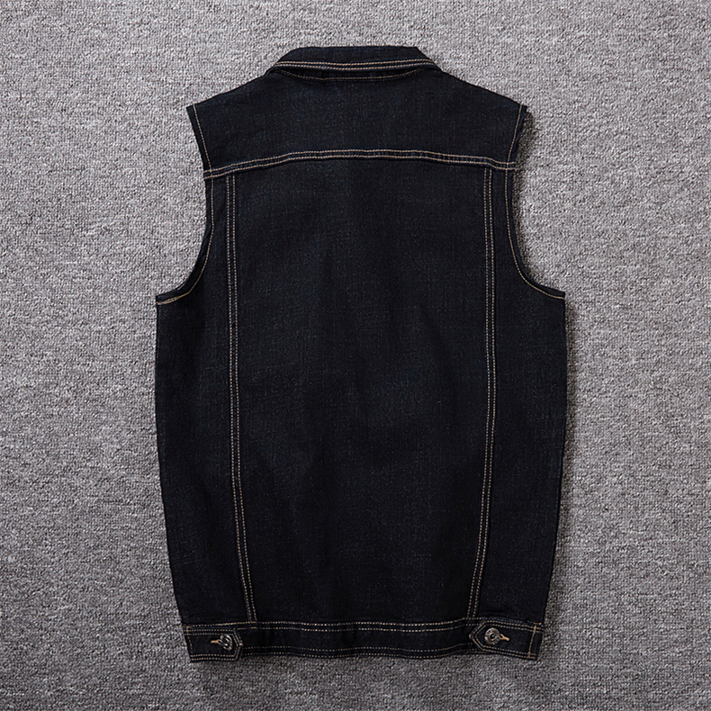 2021 High quality Cotton Jeans Sleeveless Jacket Vest Men Denim Jeans Vest Male Cowboy Outdoors Waistcoat Mens Jackets