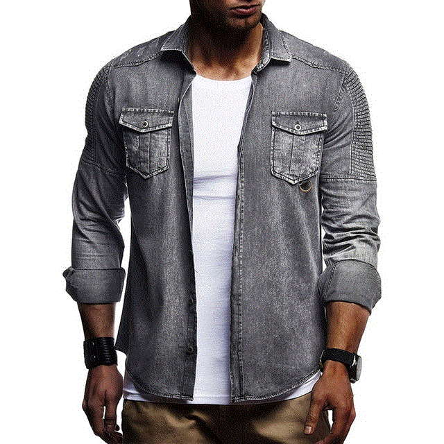 2021 High quality Slim Fit Mens Denim Jacket Bomber Jacket Men High Quality Cowboy Mens Jean Jacket Patch Denim Coat