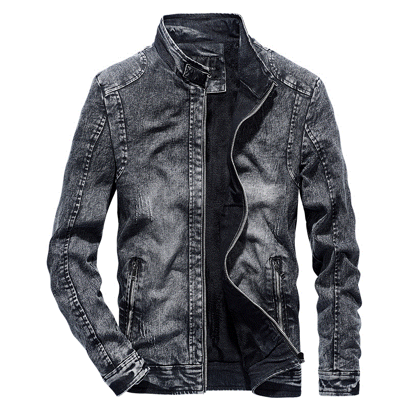2021 High quality Vintage Denim Jackets Men Slim Fit Casual Jeans Coat Jacket Spring Autumn Fashion Vintage Clothes
