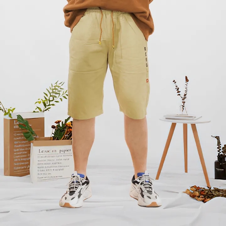 2021 High quality Hot Sale Men's Casual Jogger Shorts Beach Trousers Male Short Pants Clothing Drawstring Shorts