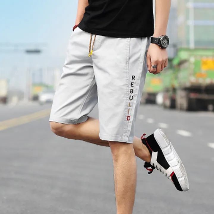 2021 High quality Hot Sale Men's Casual Jogger Shorts Beach Trousers Male Short Pants Clothing Drawstring Shorts