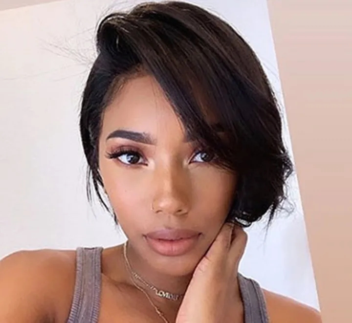 2021 High quality Wig Straight Front Wig Short Pixie Cut Wigs Short Bob Wigs For Women