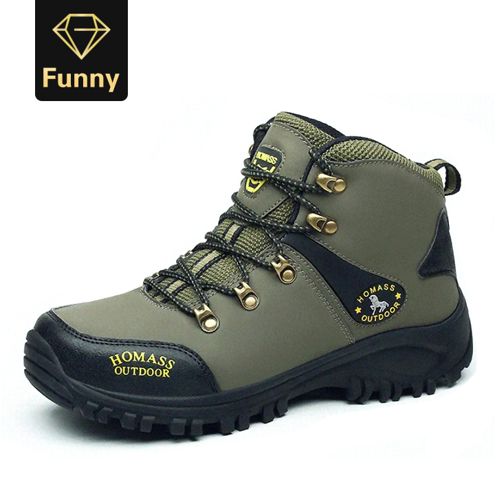 2021 High quality Men Hiking Shoes Outdoor Climbing Non-slip Camping Trekking Sneakers Breathable Mountaineering Boot