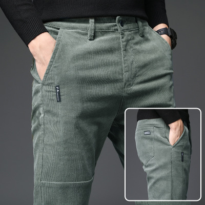 2021 High quality Winter Pants Men Trousers Military Pant Out Door Corduroy Slim Casual Trousers Office Pants Big Size