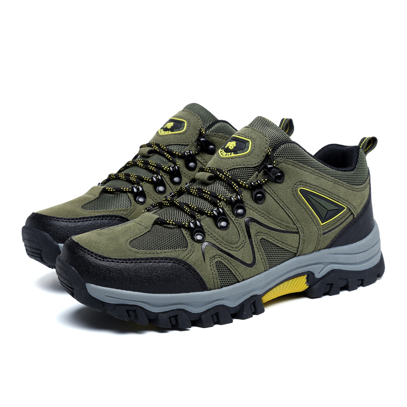 2021 High quality High Quality Suede Breathable Hiking Shoes Men Outdoors Climbing Sneakers Male Non-slip Camping Boot