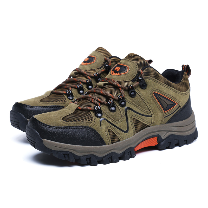 2021 High quality High Quality Suede Breathable Hiking Shoes Men Outdoors Climbing Sneakers Male Non-slip Camping Boot