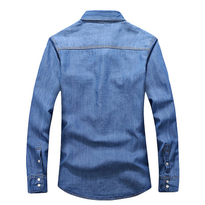 2021 High quality Men Spring autumn Charm jeans shirts Long sleeve men's shirt Denim Wear  men's jacket Cowboy wear