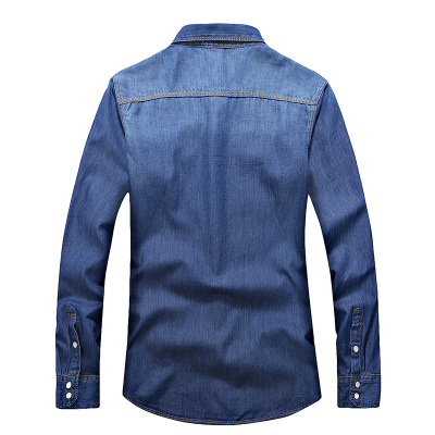 2021 High quality Men Spring autumn Charm jeans shirts Long sleeve men's shirt Denim Wear  men's jacket Cowboy wear