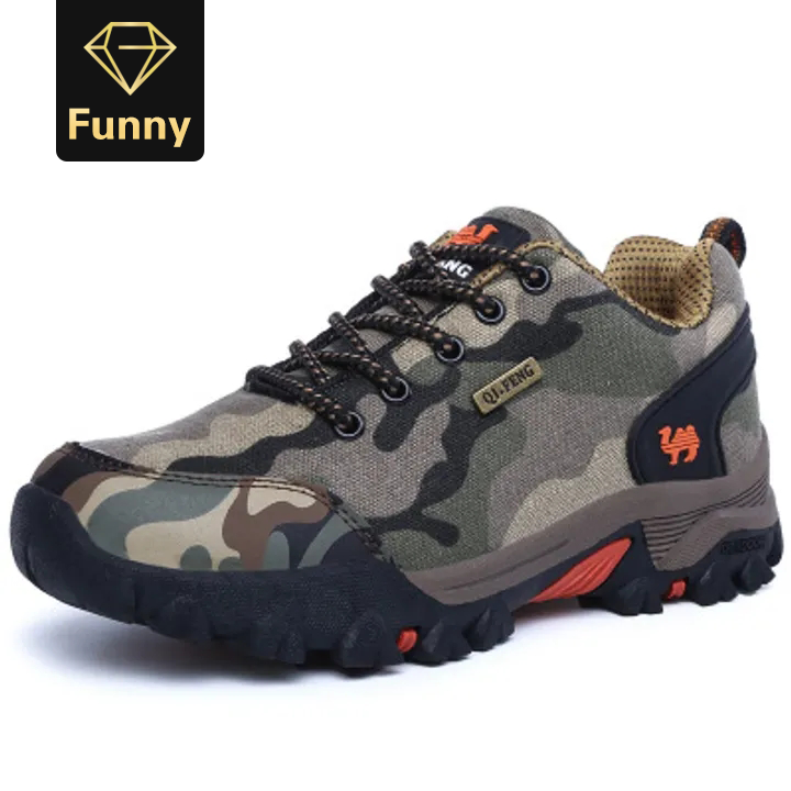 2021 High quality Fashion Men Women Outdoor Sports Hiking Shoes Army Camouflage Trekking shoes Climbing Sneakers