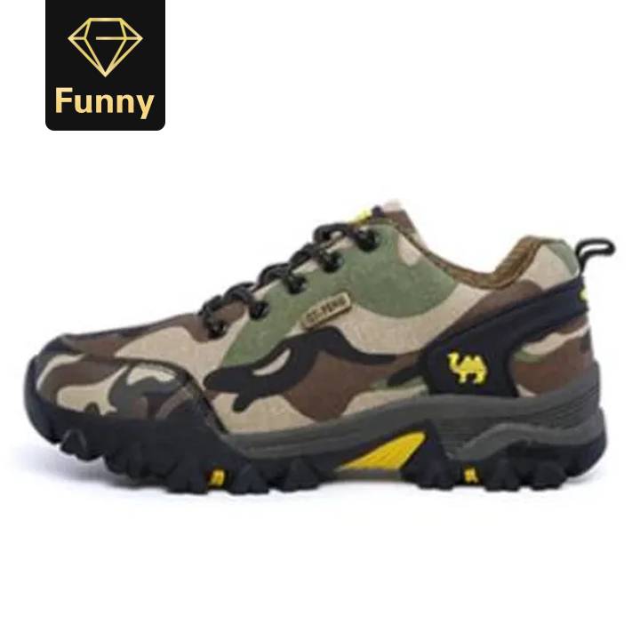 2021 High quality Fashion Men Women Outdoor Sports Hiking Shoes Army Camouflage Trekking shoes Climbing Sneakers