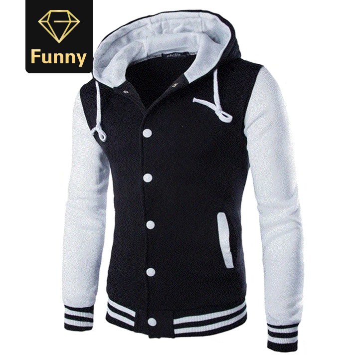 2021 High quality Baseball Jacket Men Fashion Design Wine Red Mens Slim Fit College Varsity Jacket