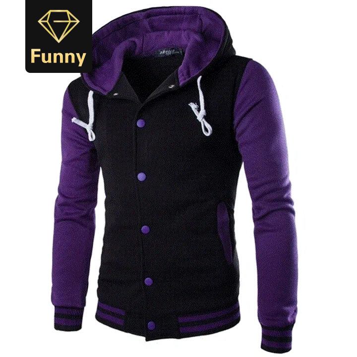 2021 High quality Baseball Jacket Men Fashion Design Wine Red Mens Slim Fit College Varsity Jacket