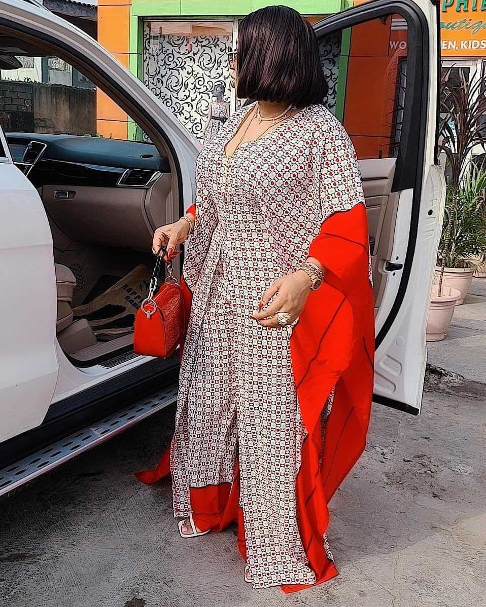 African Women Clothes Dashiki Fashion Two Piece Suit Long Tops + Wide Pants Party Plus Size For Lady