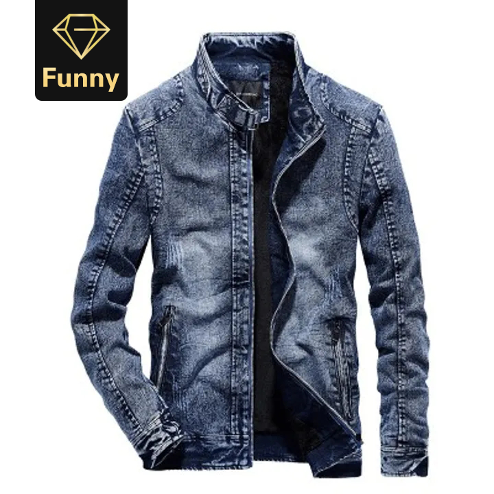 2021 High quality Vintage Denim Jackets Men Slim Fit Casual Jeans Coat Jacket Spring Autumn Fashion Vintage Clothes