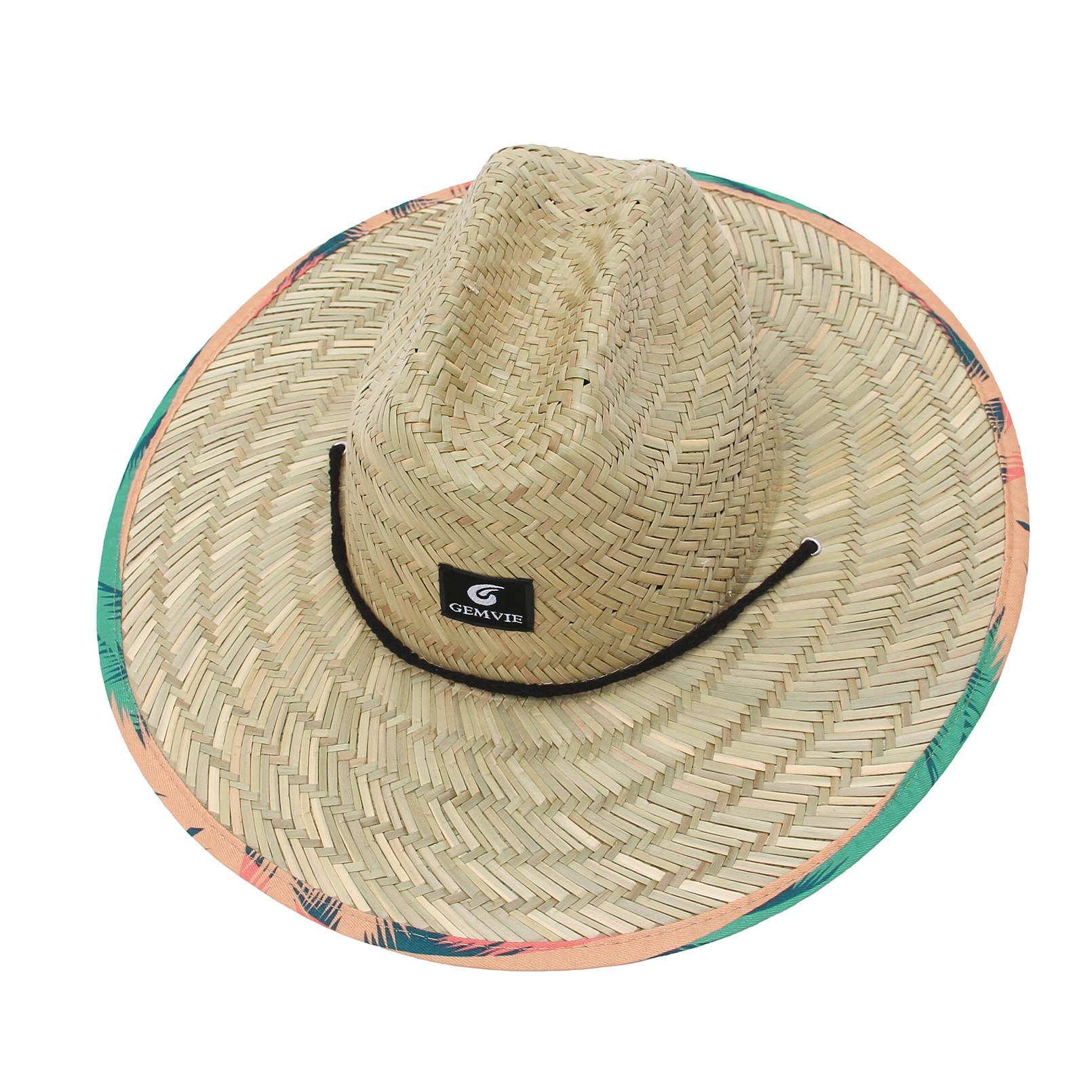 Summer Women Printed Hat Straw Beach Sun hat Outdoor Summer Wide Brim Straw Womens Summer Hats