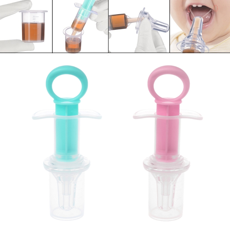 Baby kids smart medicine dispenser Needle Feeder Squeeze Medicine Dropper Dispenser Pacifier Feeding