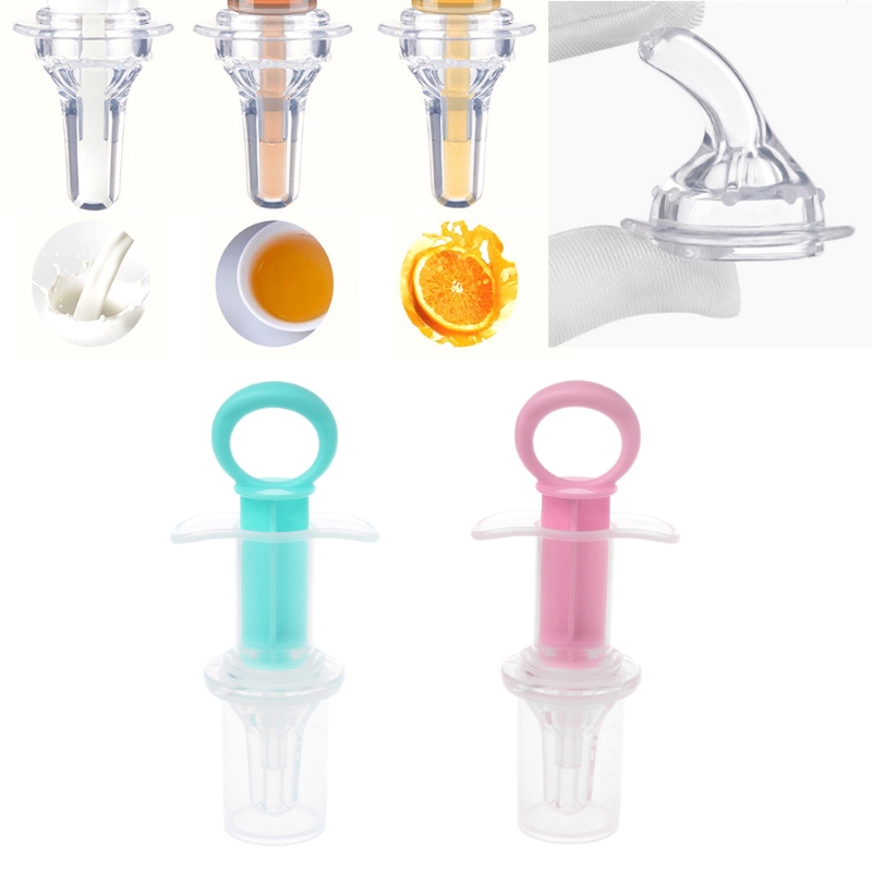 Baby kids smart medicine dispenser Needle Feeder Squeeze Medicine Dropper Dispenser Pacifier Feeding