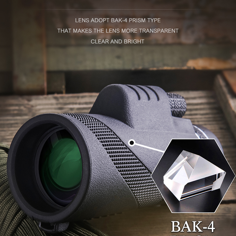 Monocular Long Range 1000m Telescope Smartphone 40X60 Military Spyglass Zoom HD Hunting Optics Scope