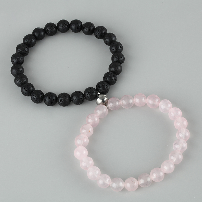 A pair Attractive couples charm bracelets best friend stoned bracelet men bracelet jewelry bracelets