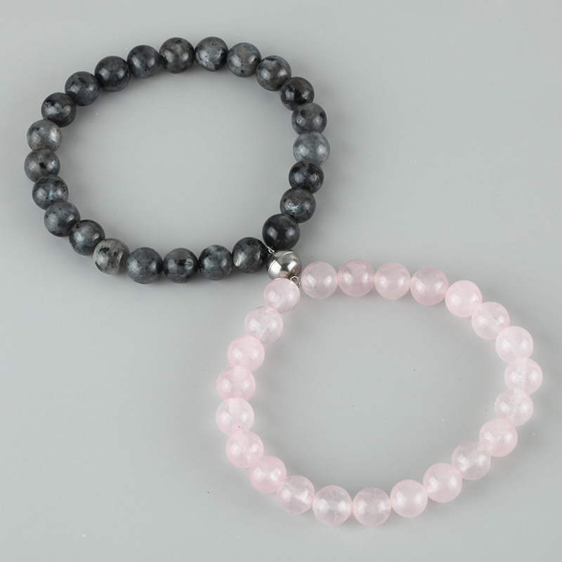 A pair Attractive couples charm bracelets best friend stoned bracelet men bracelet jewelry bracelets