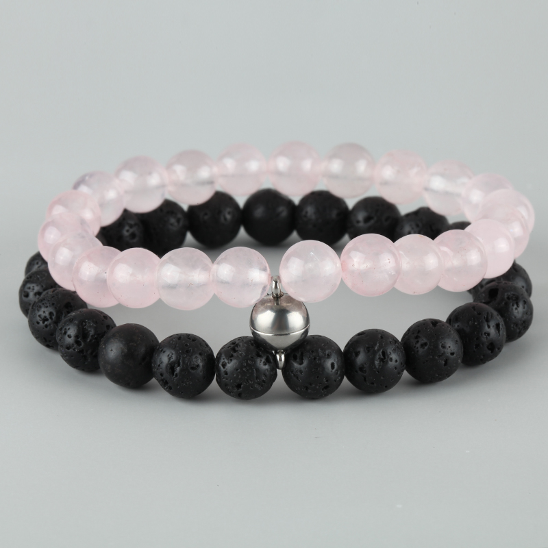 A pair Attractive couples charm bracelets best friend stoned bracelet men bracelet jewelry bracelets