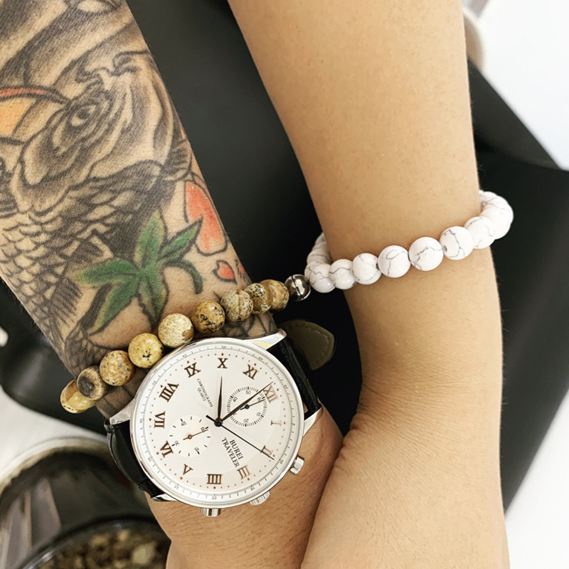 A pair Attractive couples charm bracelets best friend stoned bracelet men bracelet jewelry bracelets