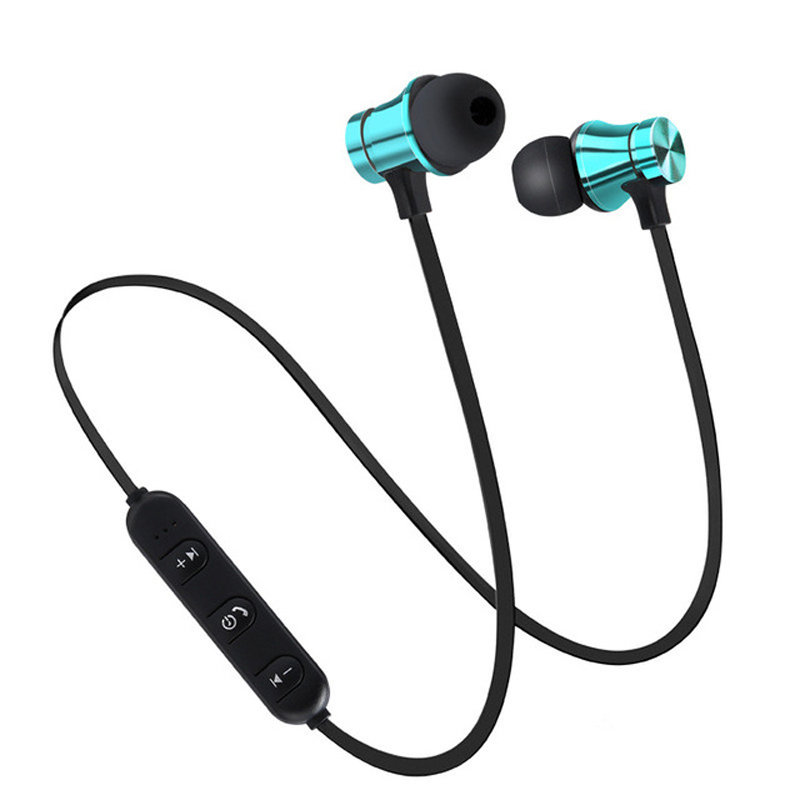 Magnetic Bluetooth Earphones Sports Wireless Earbuds Super Bass With Mic For All Smart Phones  Stereo Sports Waterproof Earbuds Wireless in-ear Headset with Mic