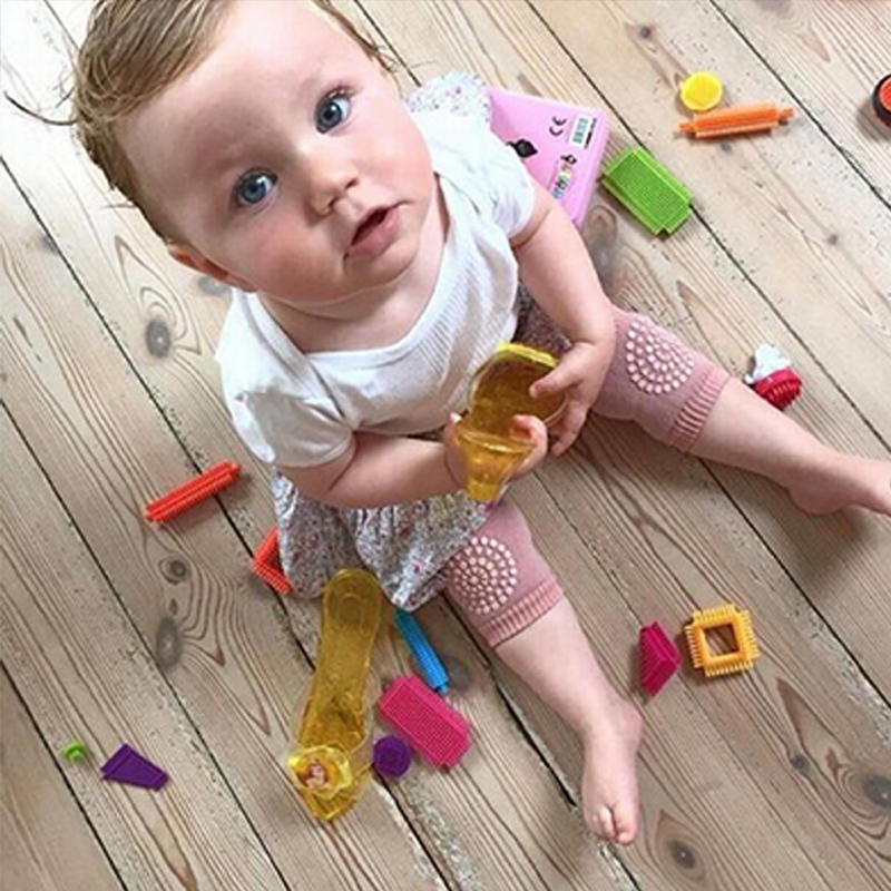 4Pcs Baby Knee Pad Kids Safety Crawling Elbow Cushion Infant Toddlers Baby Leg Warmer Knee Support Protector Baby Kneecap Baby Care Gifts