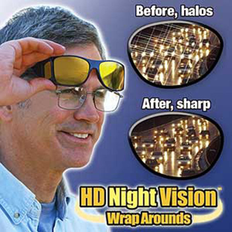 New HD Vision Glasses Sunglasses Men Night Driving UV400 Protective Eyewear Goggles Driver SunGlass