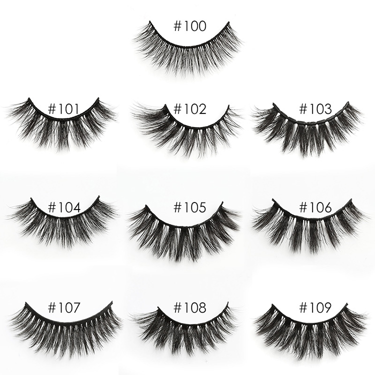 Eyelash Wholesale 3-100 Pairs 3D Mink Lashes Natural False Eye Mink Eyelashes Makeup Fake Lashes