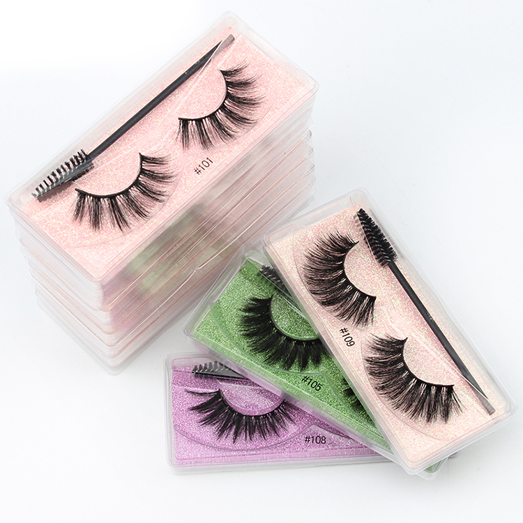 Eyelash Wholesale 3-100 Pairs 3D Mink Lashes Natural False Eye Mink Eyelashes Makeup Fake Lashes
