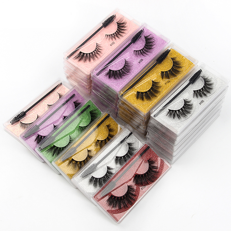Eyelash Wholesale 3-100 Pairs 3D Mink Lashes Natural False Eye Mink Eyelashes Makeup Fake Lashes