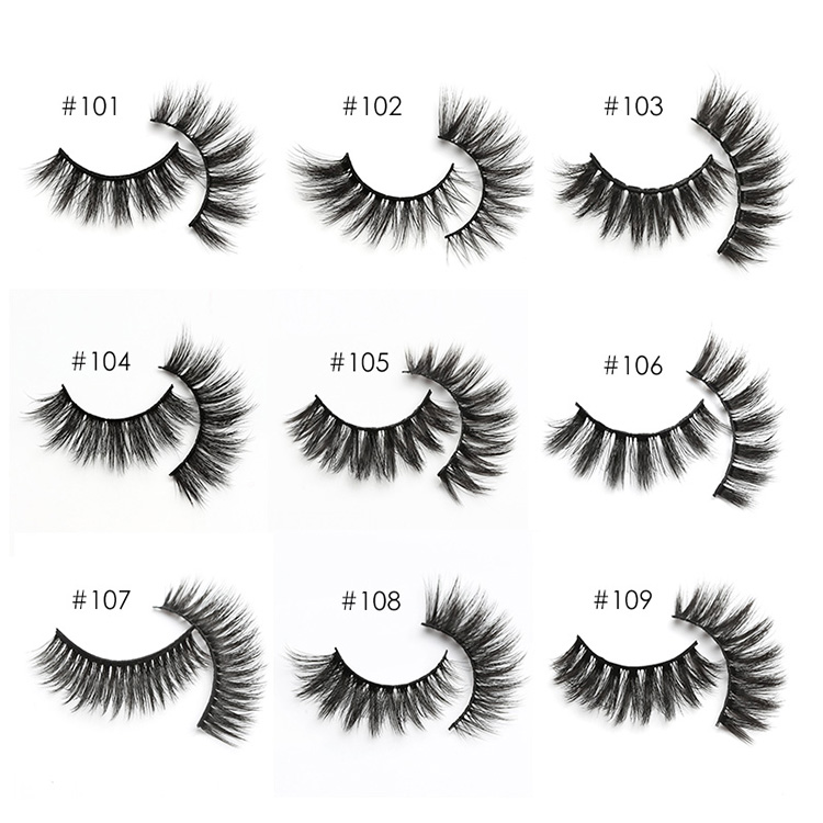 Eyelash Wholesale 3-100 Pairs 3D Mink Lashes Natural False Eye Mink Eyelashes Makeup Fake Lashes