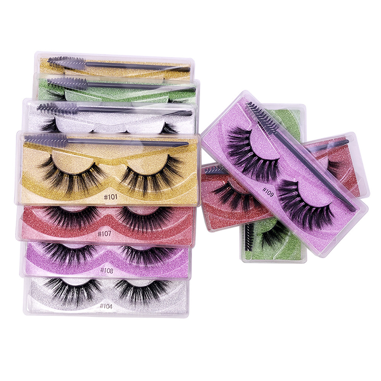 Eyelash Wholesale 3-100 Pairs 3D Mink Lashes Natural False Eye Mink Eyelashes Makeup Fake Lashes
