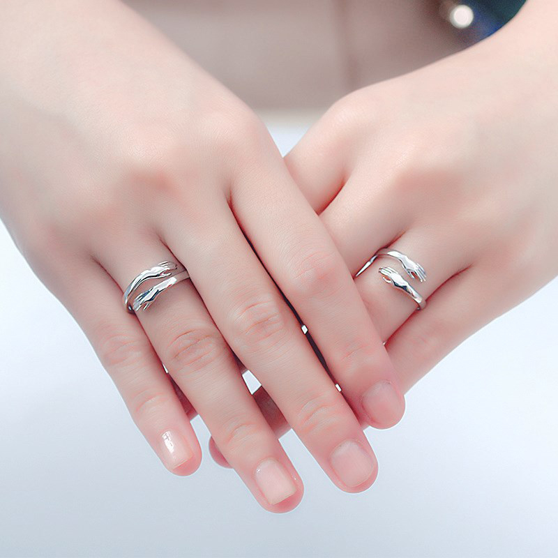 1 Pair Wedding Rings Sun Moon Love Vows Promise Couple Ring Wedding Jewellery Valentine&apos;s Day Gift