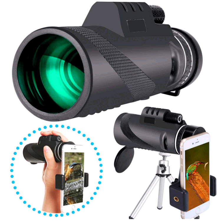Monocular Long Range 1000m Telescope Smartphone 40X60 Military Spyglass Zoom HD Hunting Optics Scope
