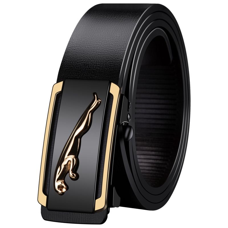 New Arrivals Men's Belt Automatic Alloy Buckle Male Belts Classic Cowskin Leather Belt Business Men Belts Genuine Leather Belts Wide Belt Men's Fashion Accessories