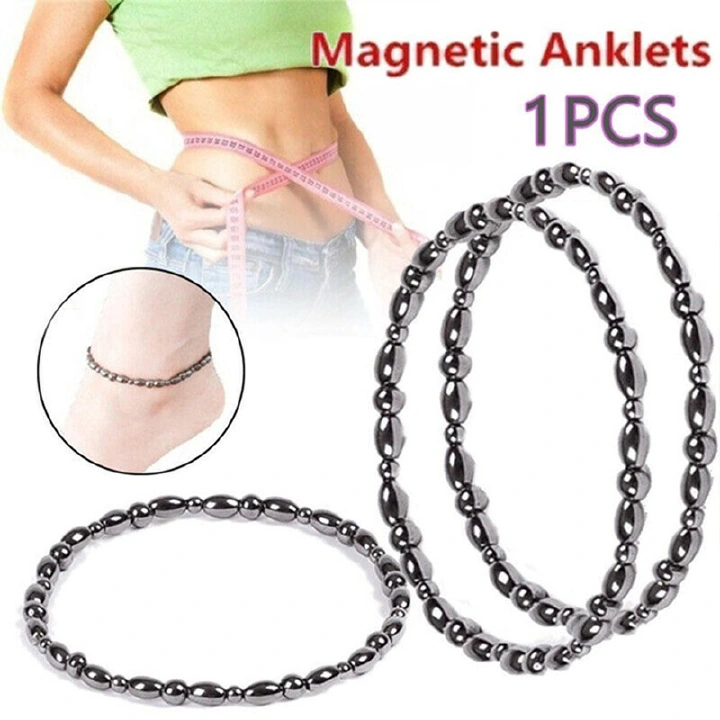 Colorful Facted Magnetic Beads Weight Loss Anklet Therapy Bracelet Anklet Slimming Health Care Energy Healing Anklet Relief Pain Hematite Anklet