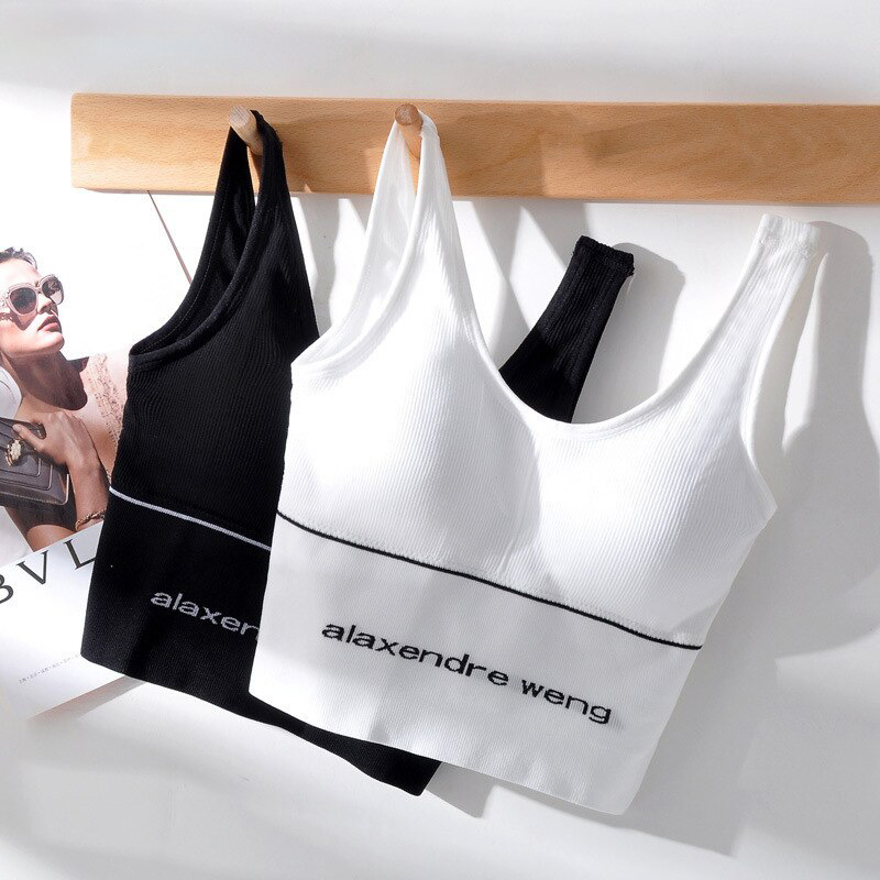 Women Push up Sport Bra For Gym Yoga Lingerie Clothing Dresses Gift For Girlfriend Wife Ladies Cotton Outdoor Running Top Sleeveless Padded Camisole women's underwear Brassiere