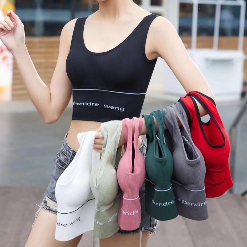 Women Push up Sport Bra For Gym Yoga Lingerie Clothing Dresses Gift For Girlfriend Wife Ladies Cotton Outdoor Running Top Sleeveless Padded Camisole women's underwear Brassiere