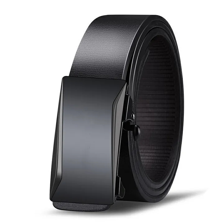 Men Belts Automatic Buckle Belt PU Leather Inner Wear Toothless High Quality Belts For Men Leather Strap Casual  Business Jeans Belts Men Luxury Designer Brand