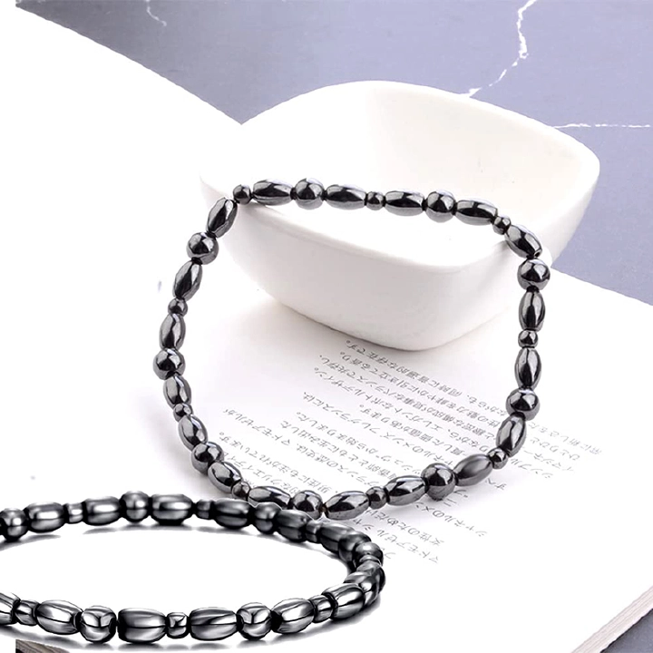 Colorful Facted Magnetic Beads Weight Loss Anklet Therapy Bracelet Anklet Slimming Health Care Energy Healing Anklet Relief Pain Hematite Anklet