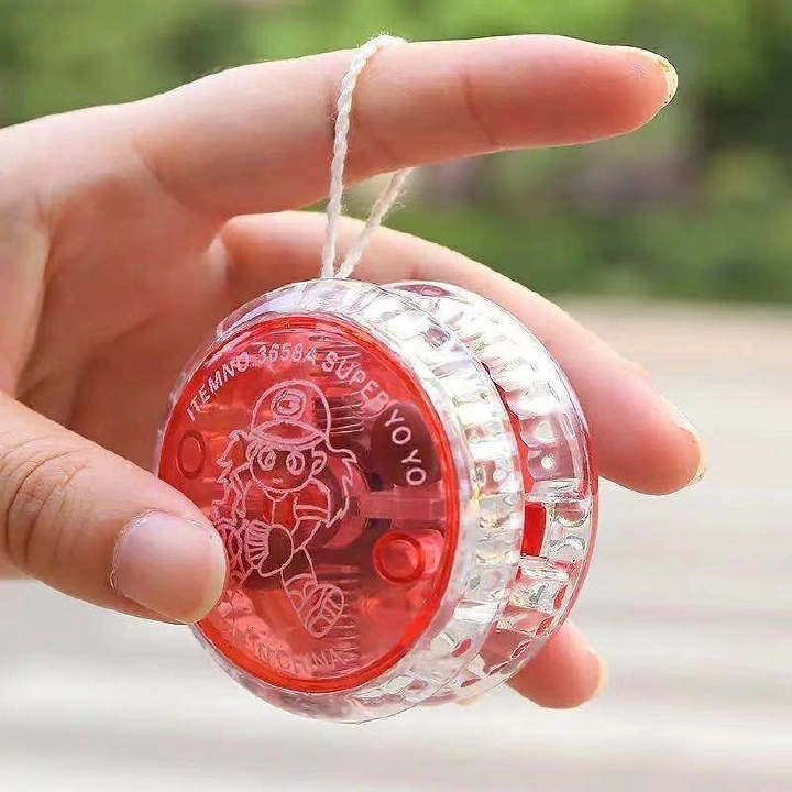 YOYO Party YOYO Toys for Children Boys Toy Gifts Compact portable blue Glow Yo-yo glitter yo-yo strap rope yoyo ball kindergarten gift