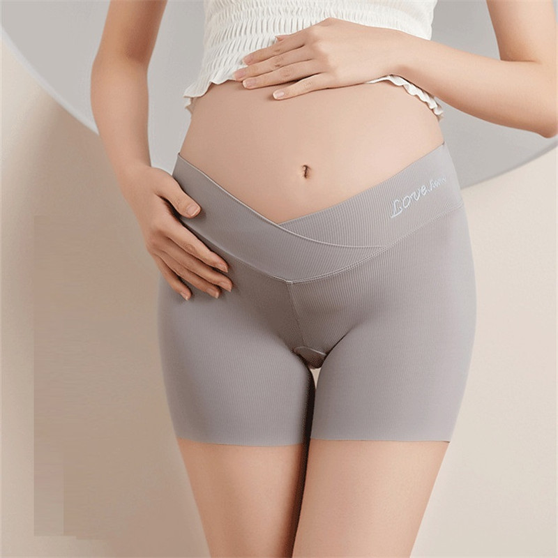 3Pcs/5Pcs Pregnant Women Low Waist Shorts Summer Tide Mom Pregnancy Bottoming Pants Thin Safety Pants Slip Shorts for Under Dresses Anti Chafing  Stretch Safety Pants